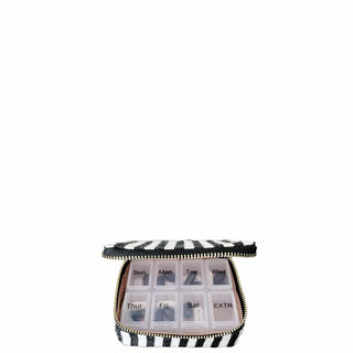 Weekly Pill Organizer Case – Small – Striped