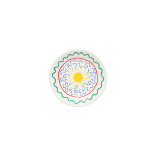 Costa Nova Summer Bliss Appetizer Plate – Sun White Fine Stoneware