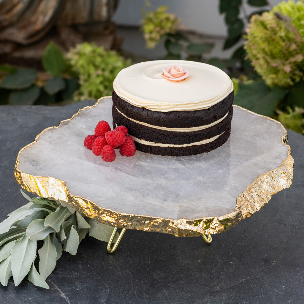 Torta Crystal & Gold Cake Stand