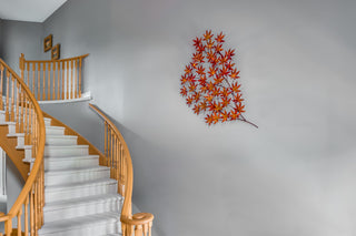 Late Autumn Handcrafted Metal Wall Art: Unique Multi-Dimensional Design