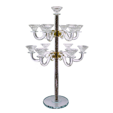 Tall Crystal Candelabra 13 Arms