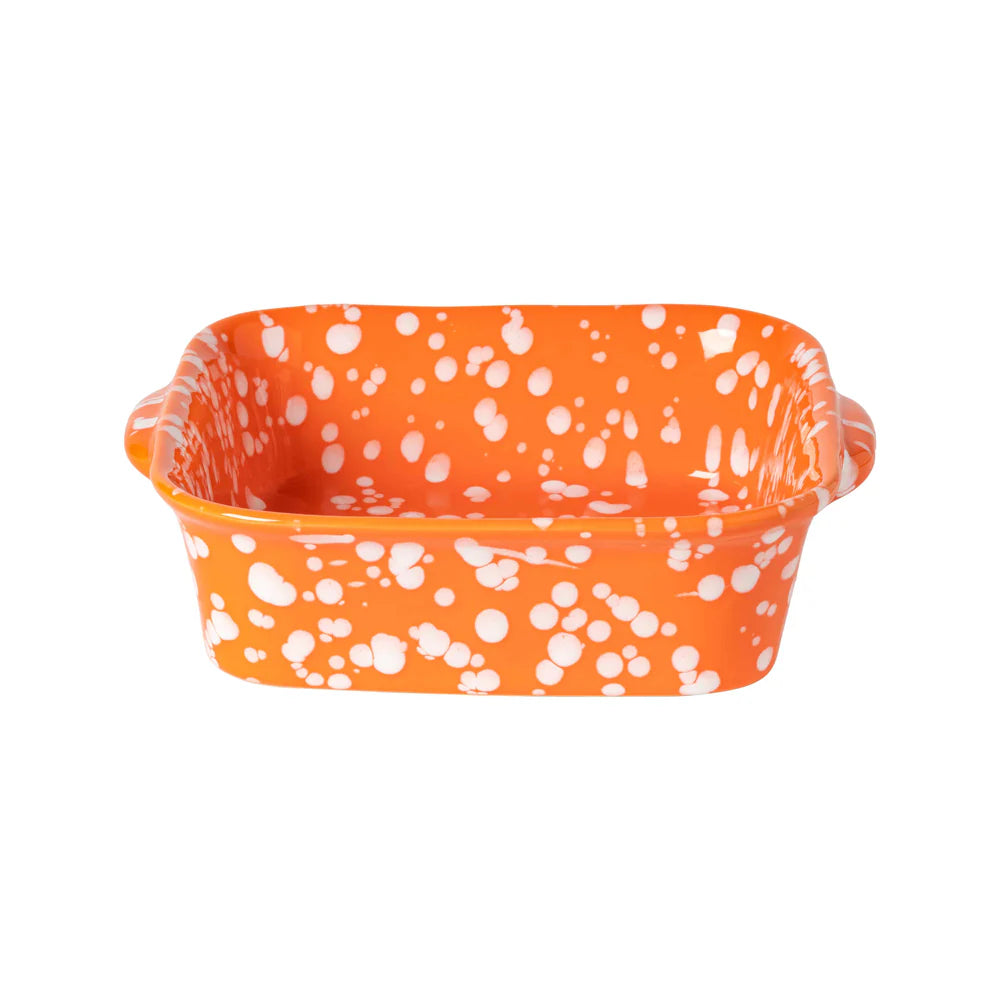 Costa Nova Rafaela Square Baker - Chamonile/ Sage Green/ Tangerine Fine Stoneware