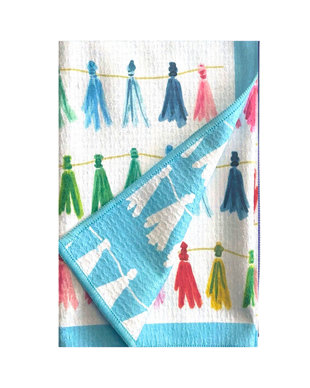 Tasslin' Double-Sided Art Tea Towel