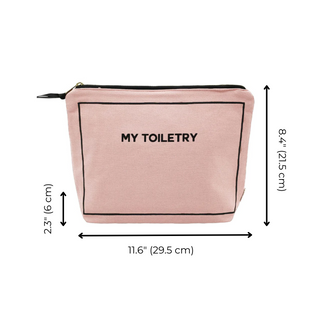Toiletry Pouch with Coated Lining – Pink/Blush