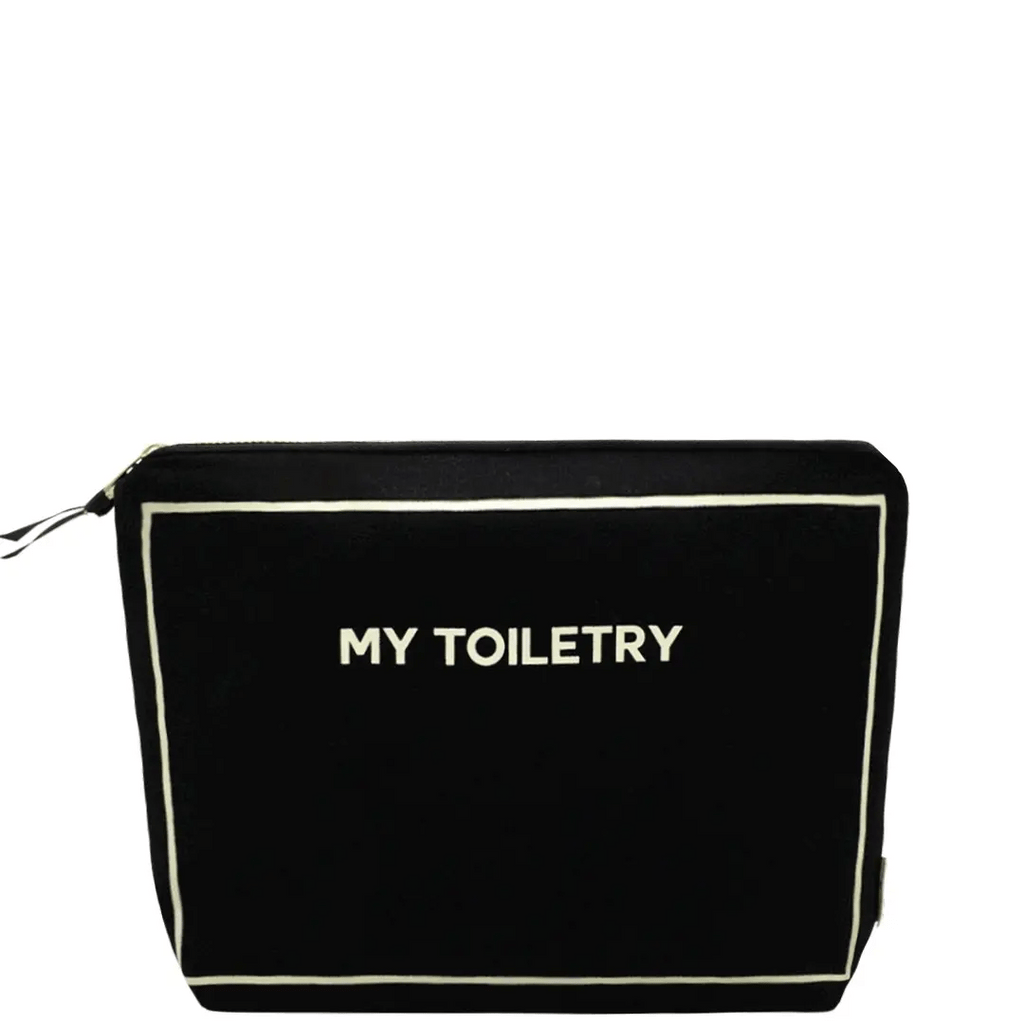 Toiletry Pouch with Coated Lining – Black
