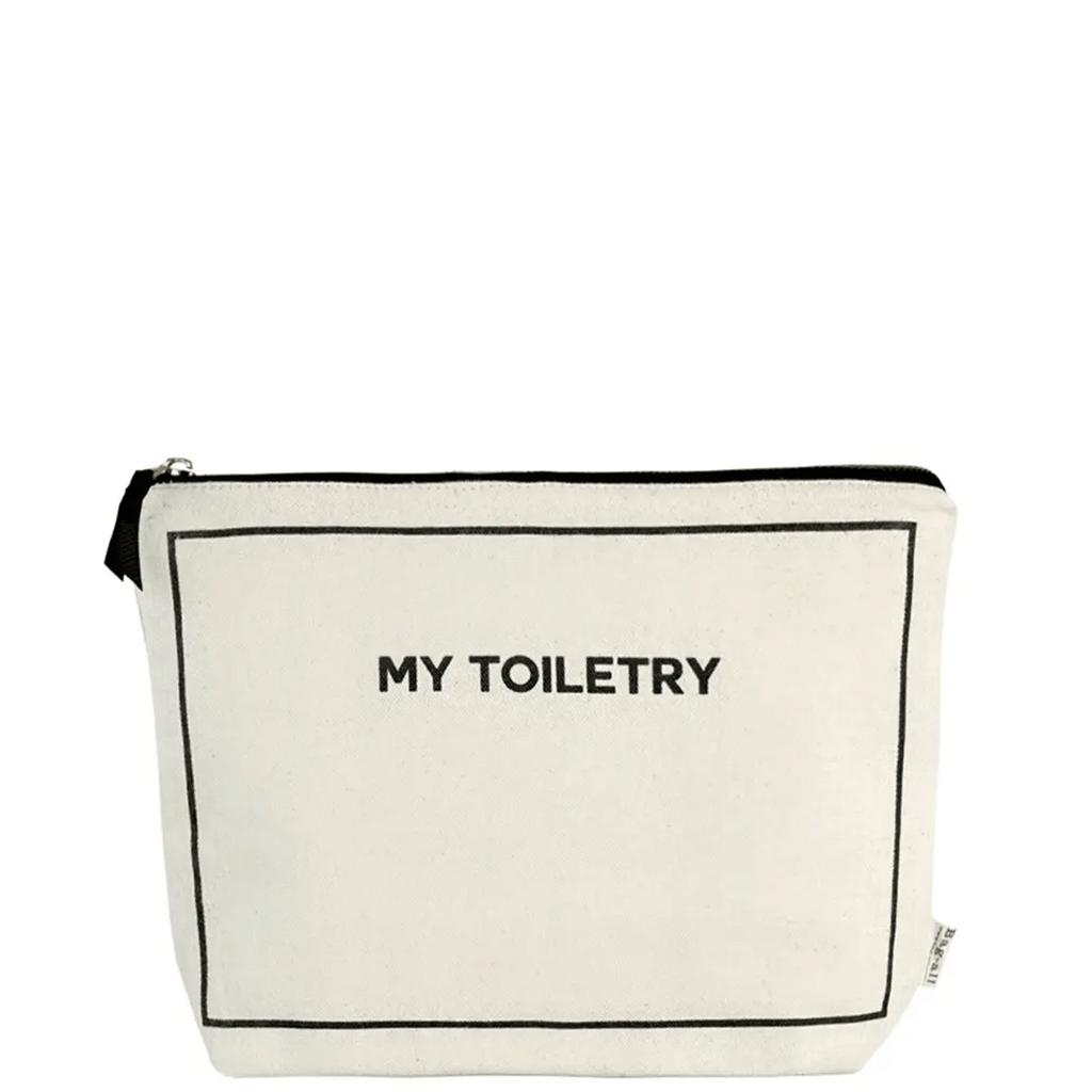 Toiletry Pouch with Coated Lining – Cream