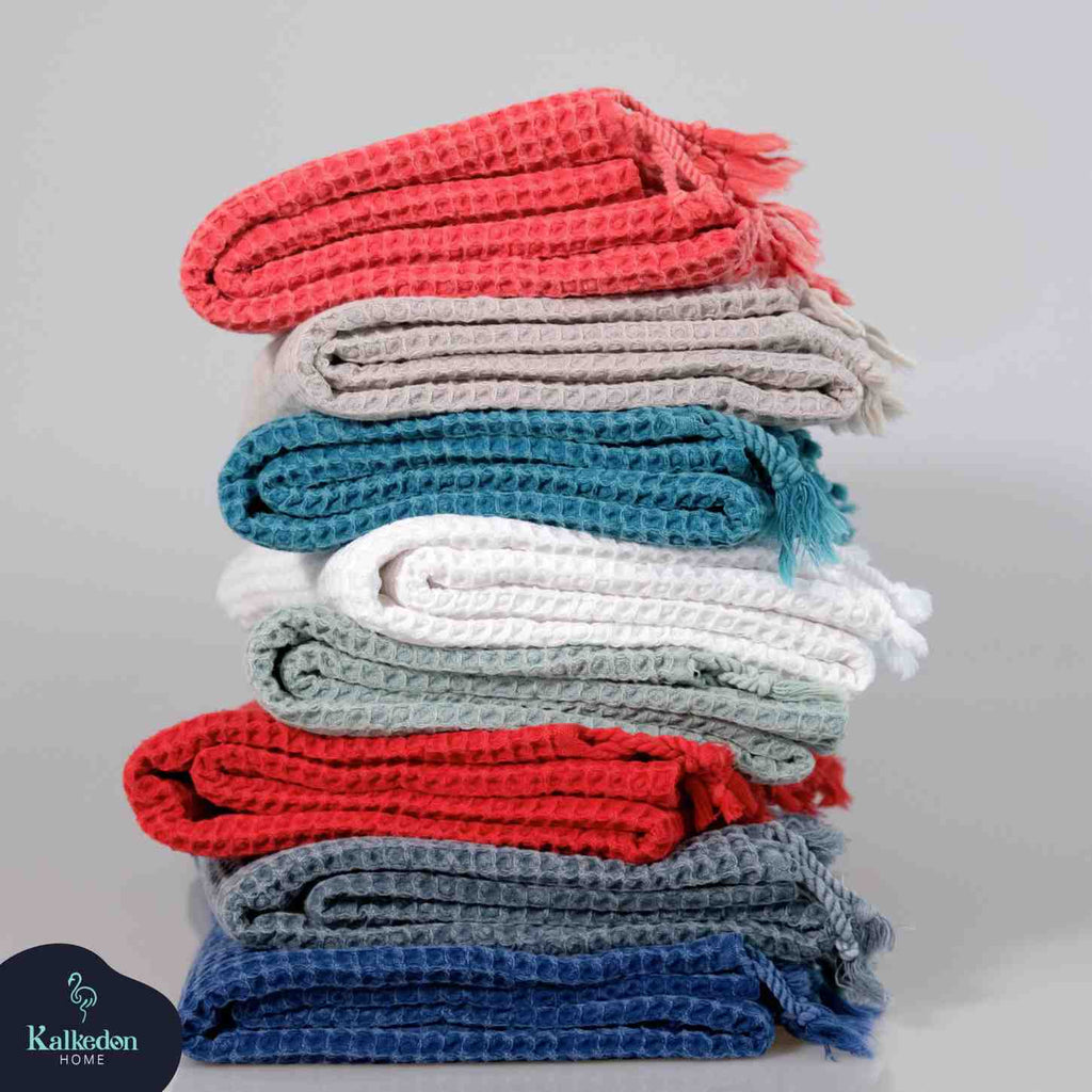 Organic Waffle Bath & Hand Towels | Soft Essentials Spa Collection