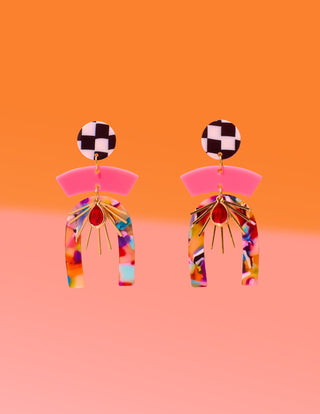 Confetti Multi Mixed Media Earrings