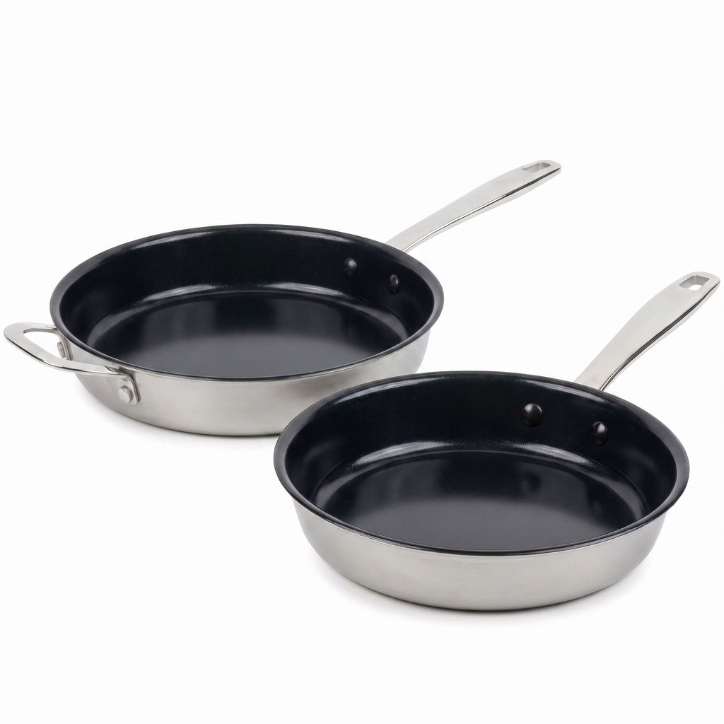 Maestro 5-Ply Stainless Steel Nonstick Frying Pan – Premium Hybrid Cookware Pan