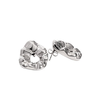 Nathalia Sculpted Hammered Earrings