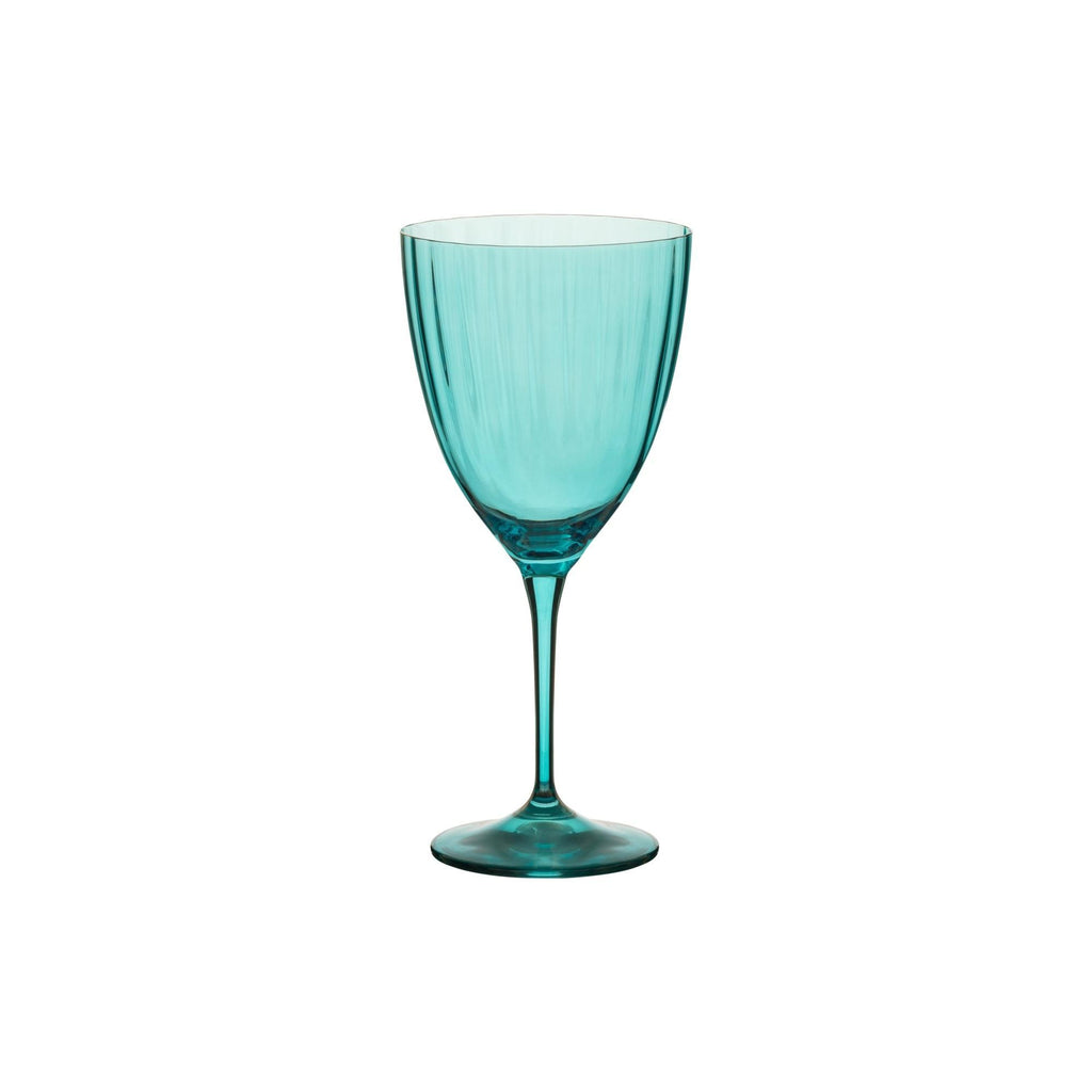 COSTA NOVA Sensa Water Glass, Bottle Green / Pink Magnolia / Smoked Grey / Turquoise – Elegant Colored Glass for Modern Dining