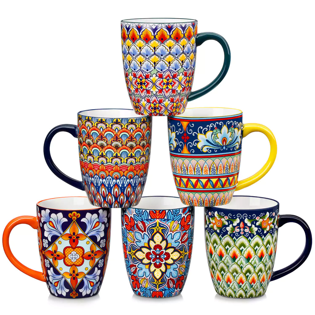 Simi Porcelain Mugs – Set of 6