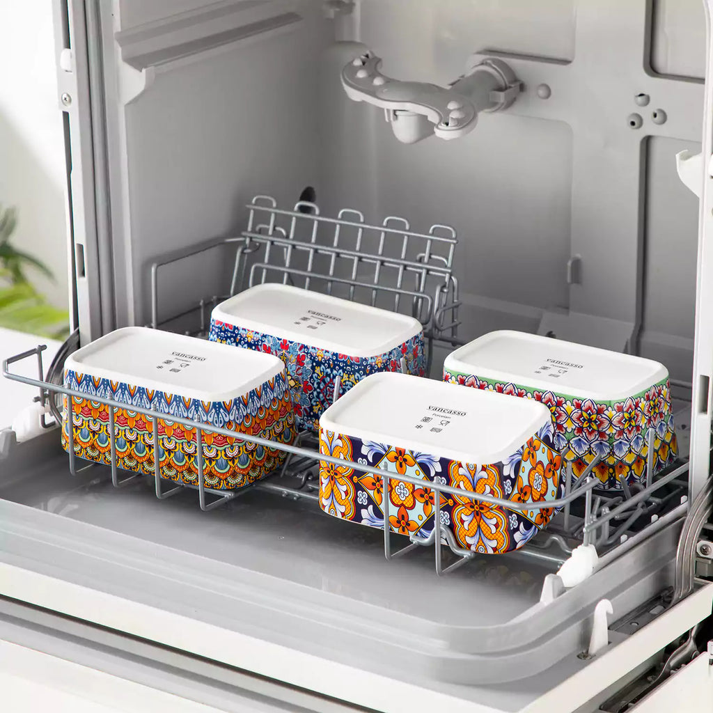 Simi Porcelain Butter Dish with Bamboo Lid