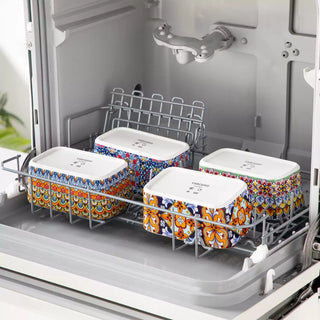 Simi Porcelain Butter Dish with Bamboo Lid