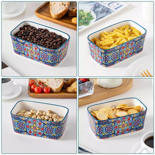 Simi Porcelain Butter Dish with Bamboo Lid