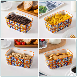 Simi Porcelain Butter Dish with Bamboo Lid