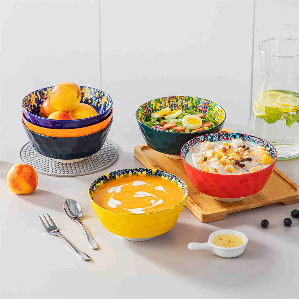 Simi 26oz Porcelain Bowls – Set of 6