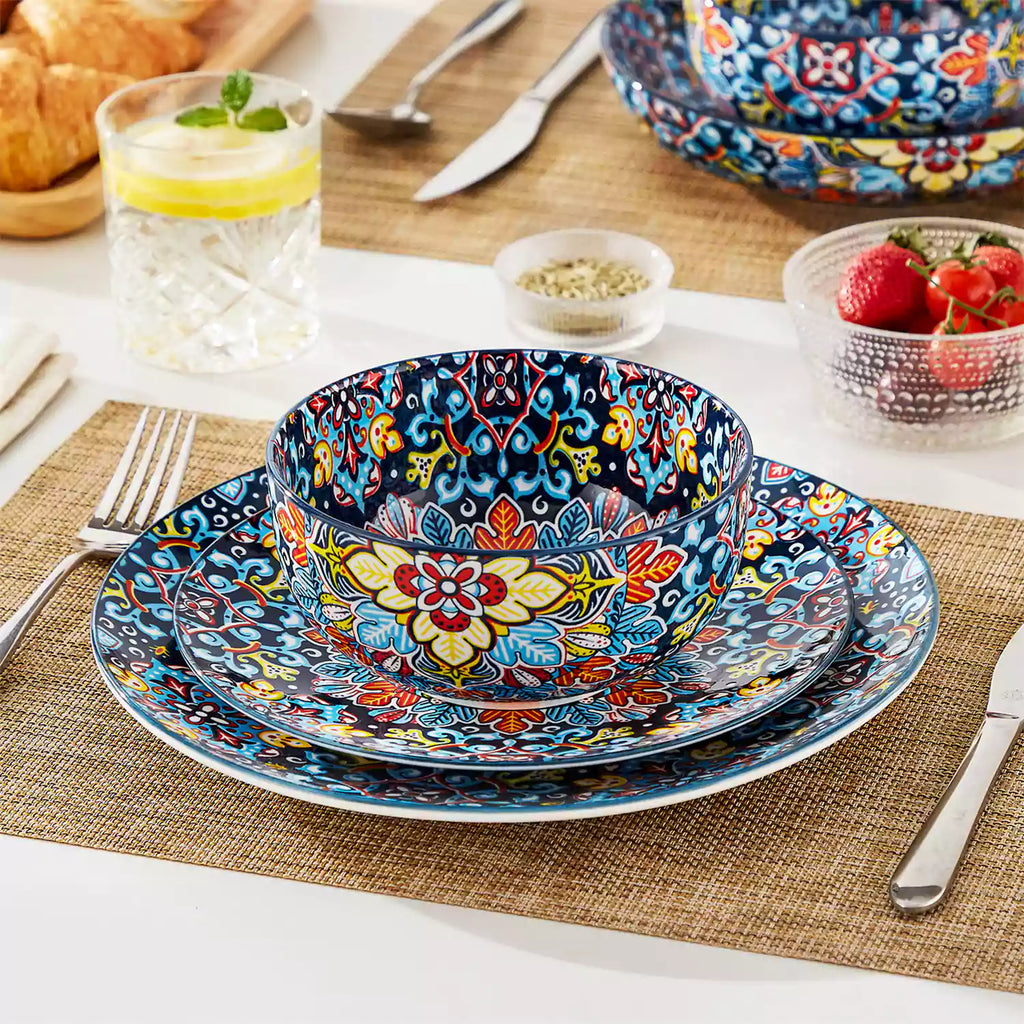 Simi 28oz Double-Sided Porcelain Bowls – Set of 6