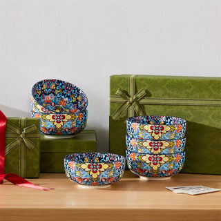 Simi 28oz Double-Sided Porcelain Bowls – Set of 6