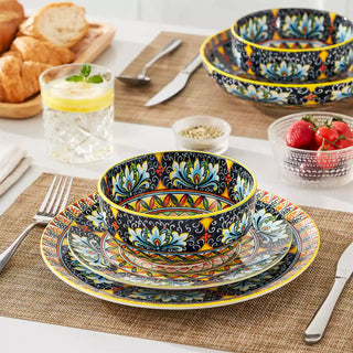Simi 28oz Double-Sided Porcelain Bowls – Set of 6