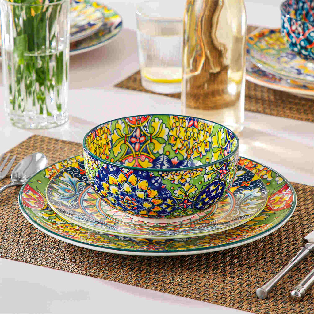Simi 28oz Double-Sided Porcelain Bowls – Set of 6