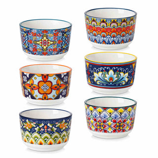 Simi Porcelain Ramekin Bowls – Set of 6 (4oz–8oz)