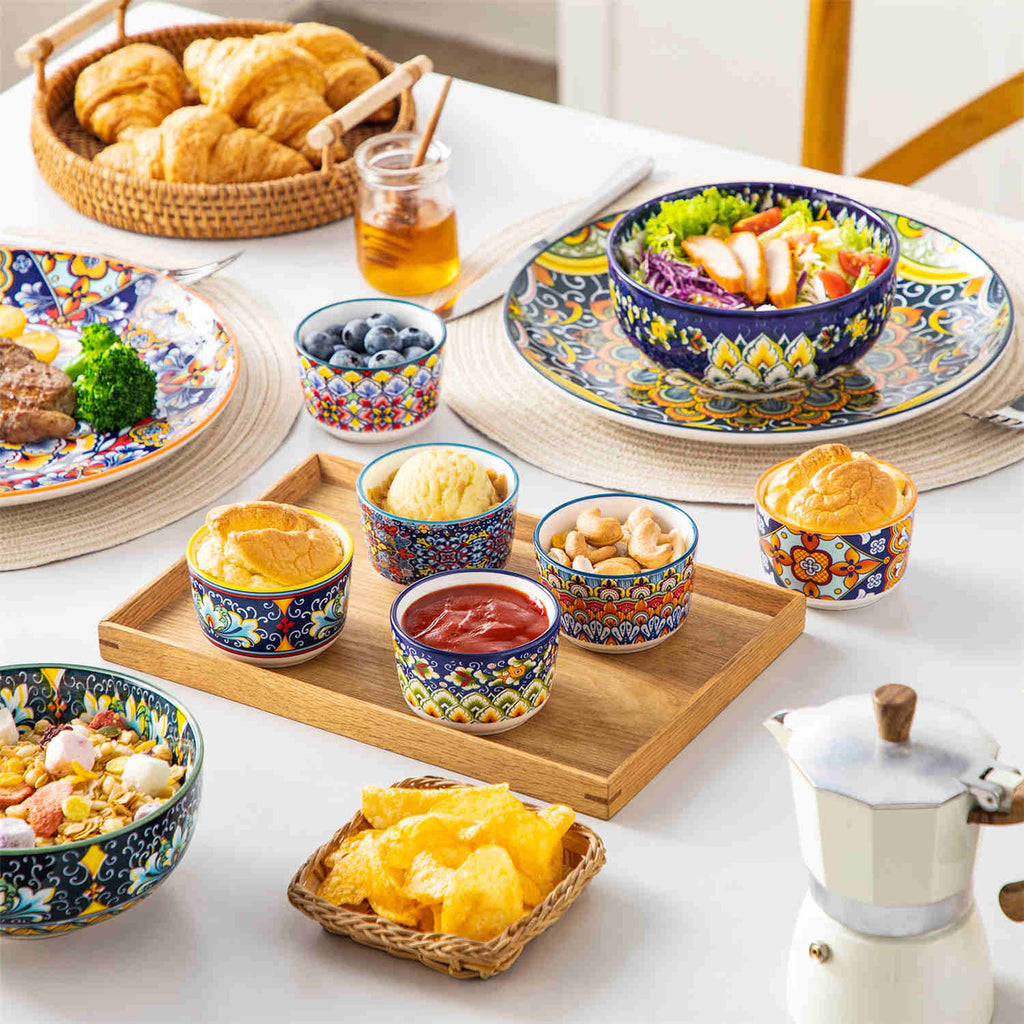 Simi Porcelain Ramekin Bowls – Set of 6 (4oz–8oz)
