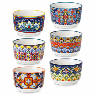Simi Porcelain Ramekin Bowls – Set of 6 (4oz–8oz)