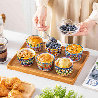 Simi Porcelain Ramekin Bowls – Set of 6 (4oz–8oz)