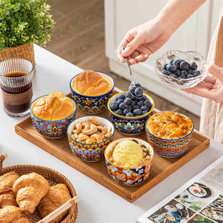 Simi Porcelain Ramekin Bowls – Set of 6 (4oz–8oz)