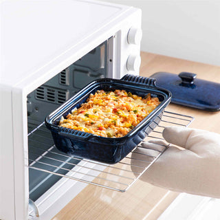 Starry 1.9QT Reactive Glaze Casserole with Lid