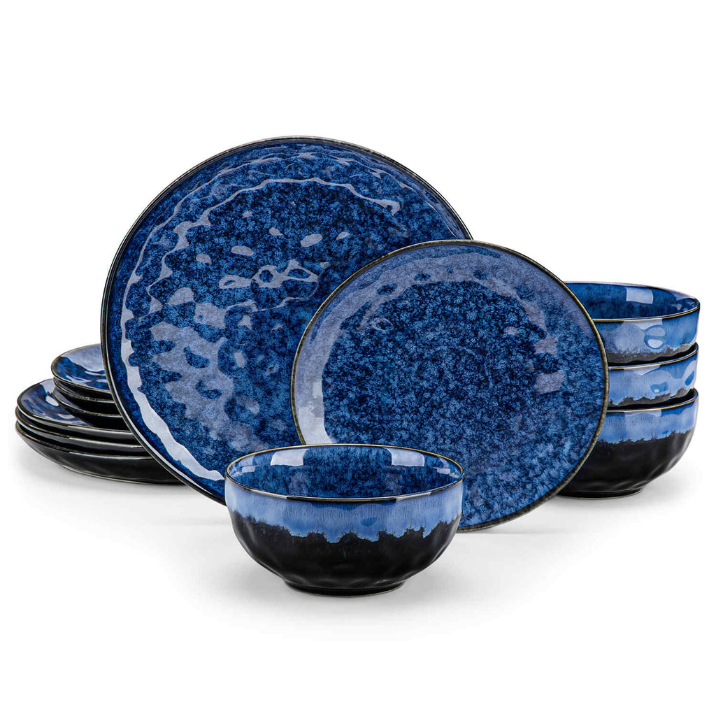 Starry 12 Piece Stoneware Dinnerware Set – Service for 4