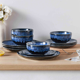 Starry 12 Piece Stoneware Dinnerware Set – Service for 4