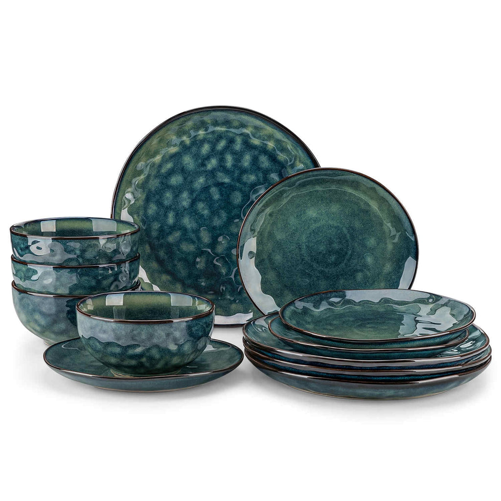 Starry 12 Piece Stoneware Dinnerware Set – Service for 4