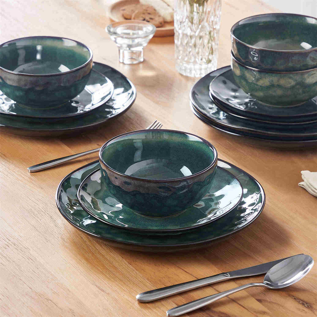 Starry 12 Piece Stoneware Dinnerware Set – Service for 4