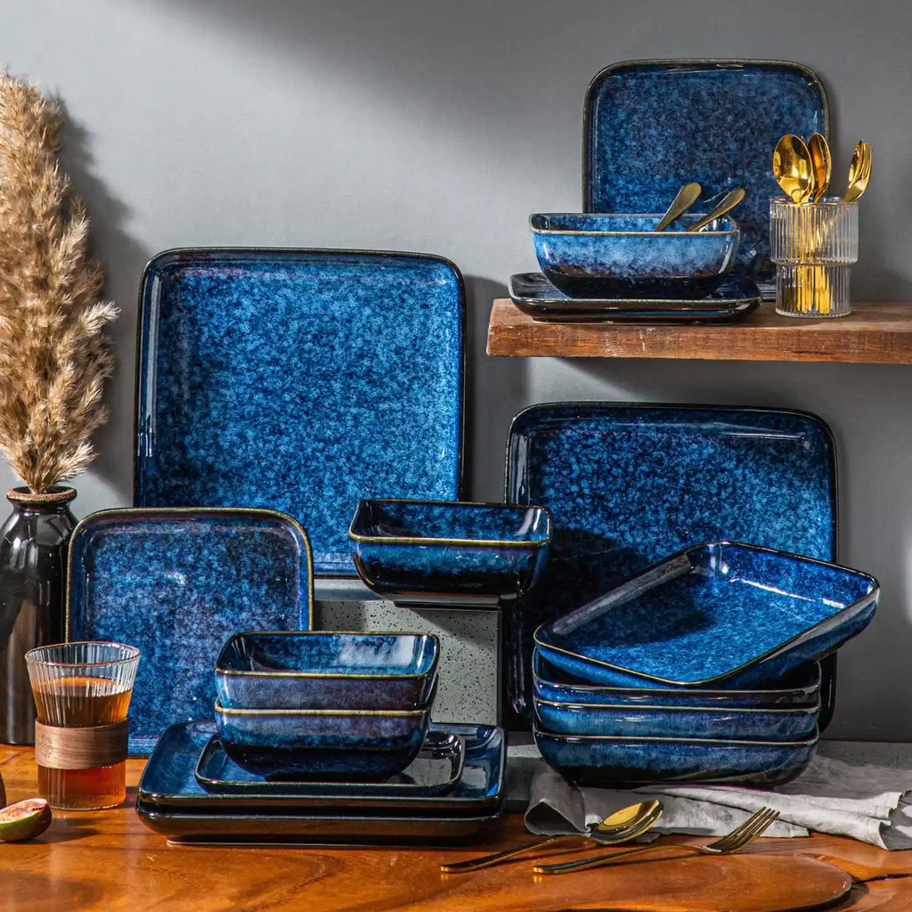 Stern 16 Piece Stoneware Dinnerware Set – Service for 4