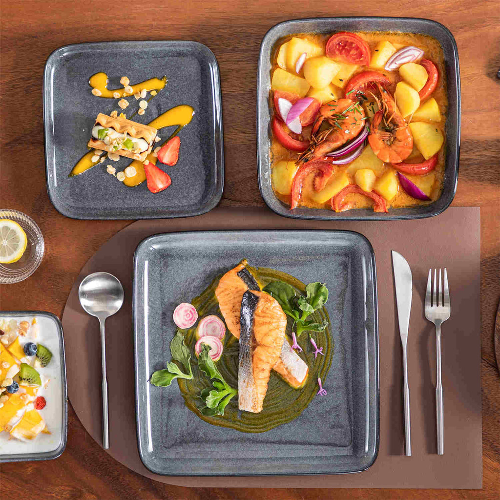 Stern 16 Piece Stoneware Dinnerware Set – Service for 4