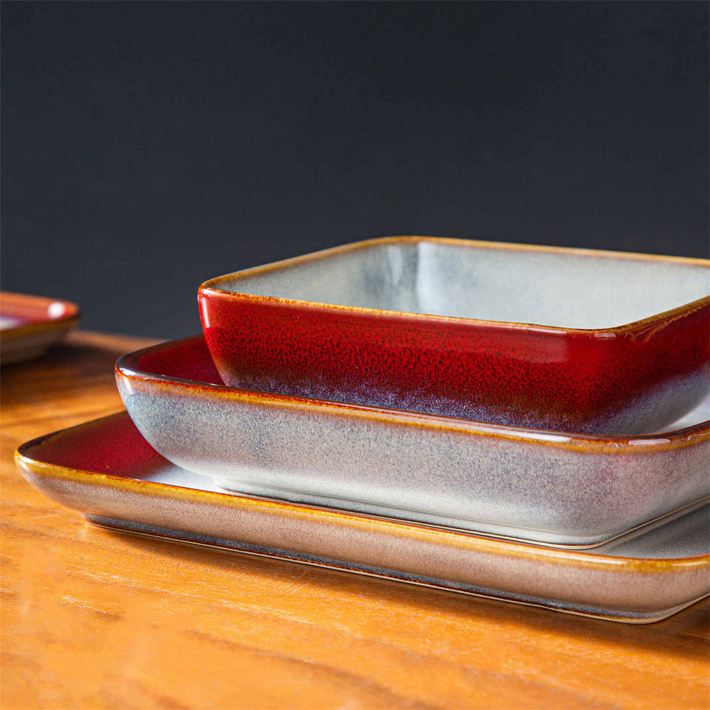 Stern 16 Piece Stoneware Dinnerware Set – Service for 4