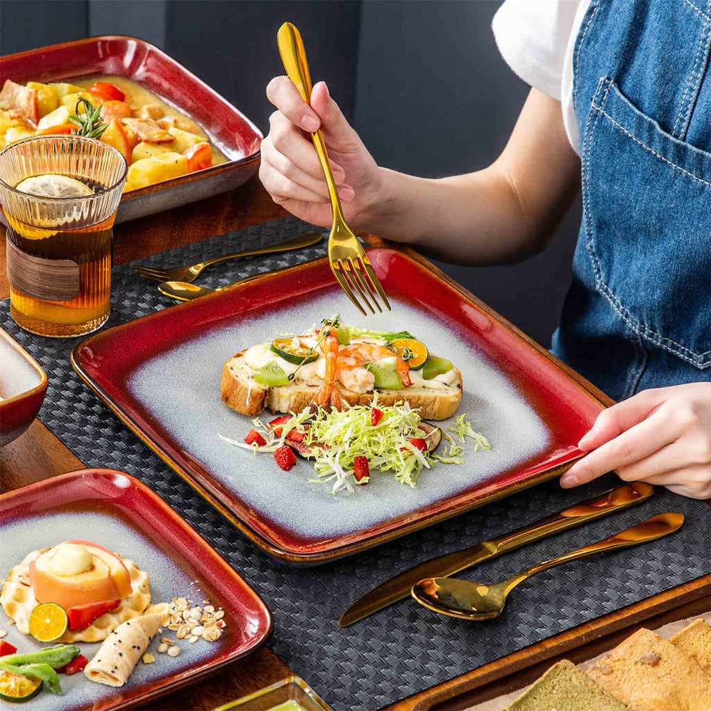 Stern 16 Piece Stoneware Dinnerware Set – Service for 4