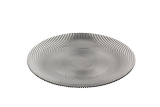 Set of 4 Ribbed Chargers -12.5