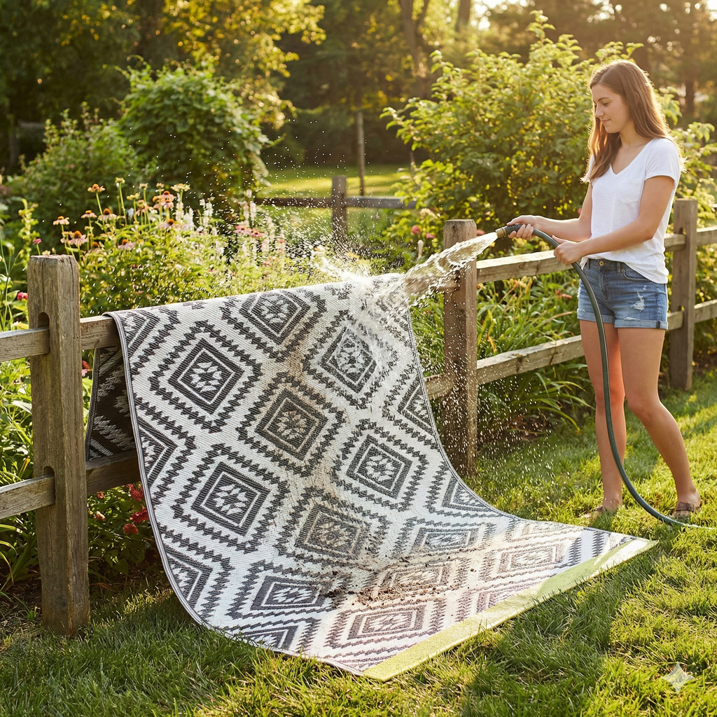 Valencia Southwestern Reversible Outdoor Patio Rug