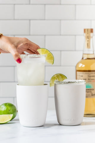 Everyday Glass in White – Glass-Lined 12 oz Insulated Tumbler
