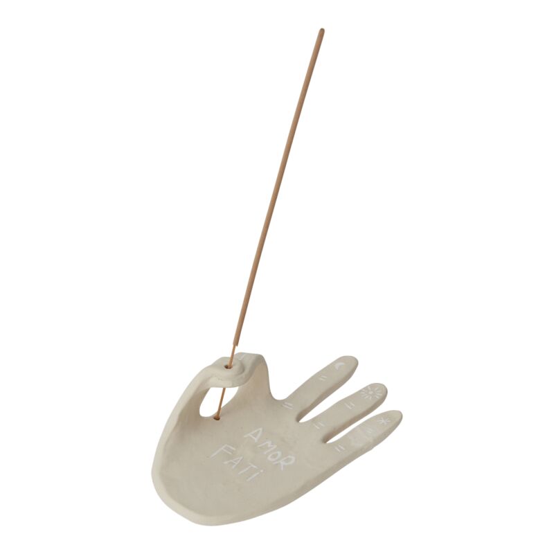 Hand Shaped Ceramic Incense Holder – Amor Fati Design