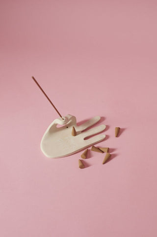 Hand Shaped Ceramic Incense Holder – Amor Fati Design