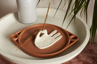 Hand Shaped Ceramic Incense Holder – Amor Fati Design