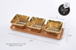 Gold Tapas Entertaining Set – 4 Pcs.