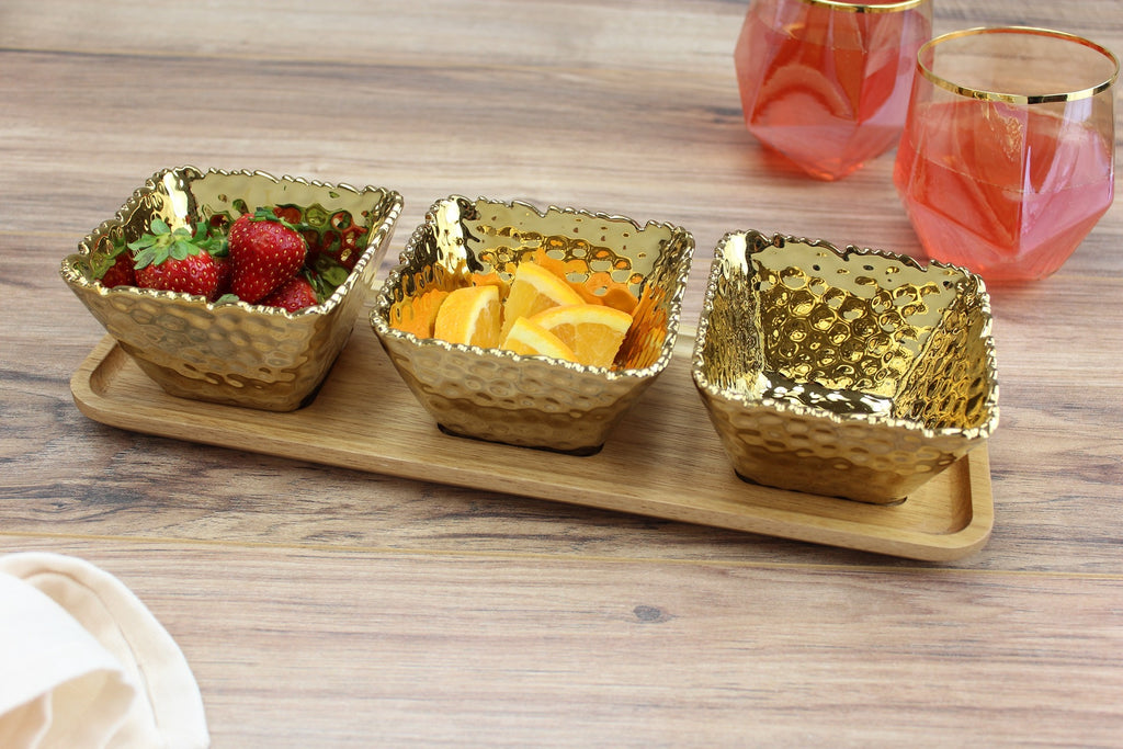 Gold Tapas Entertaining Set – 4 Pcs.