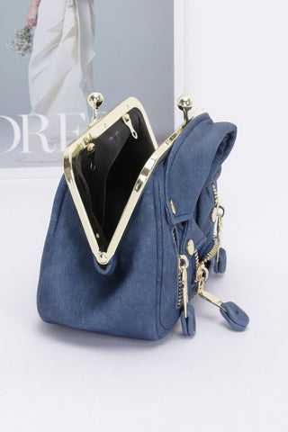 Denim Jacket Crossbody Bag – Light or Dark Blue