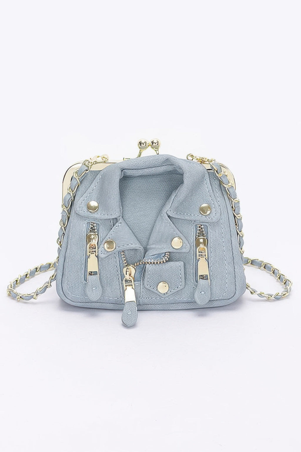 Denim Jacket Crossbody Bag – Light or Dark Blue