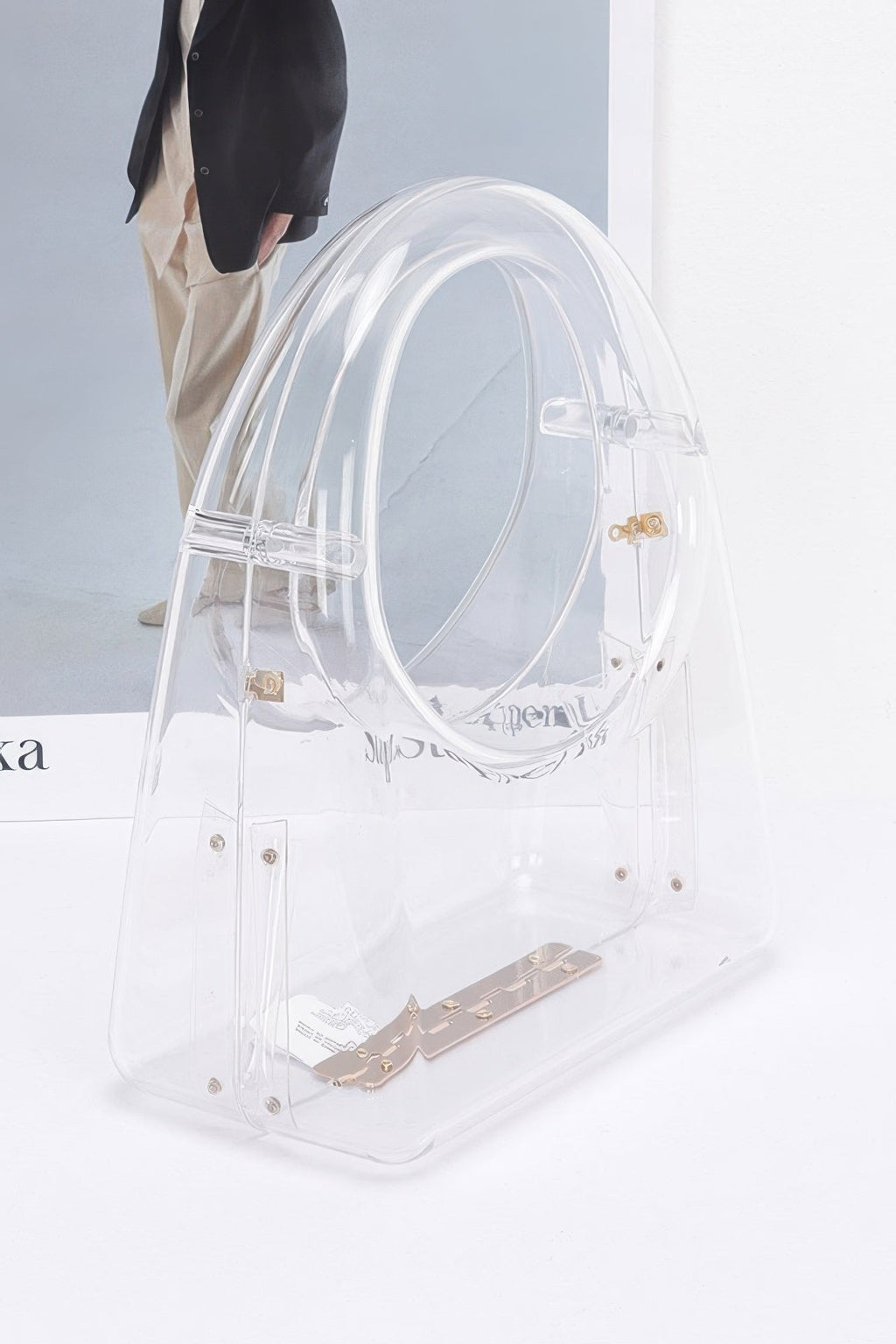 Clear Vision Acrylic Clutch with Chain Strap – Clear or Neon Yellow